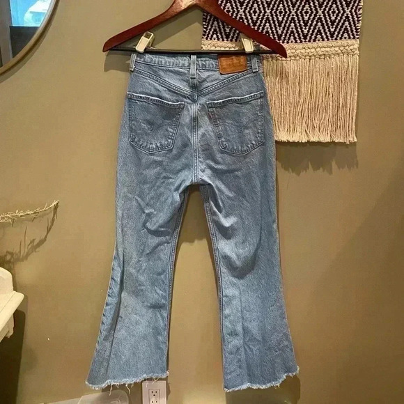 LEVI’S 70s HIGH FLARE BIG E JEANS SIZE 25 - Picture 4 of 7